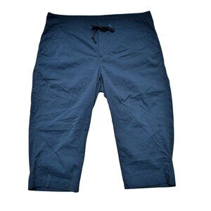 Columbia Women Black Anytime Outdoor Capri Hiking Pants w/ Pockets Size 12